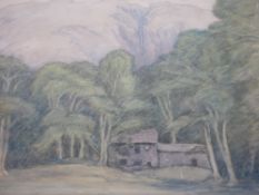 Basil Holland. A cottage at Innisfail. Signed initials. Watercolour on paper 8