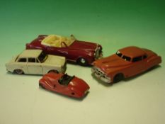 A Schuco Examico 4001 (AF) Together with a tin plate Trabant, a battery powered Bentley