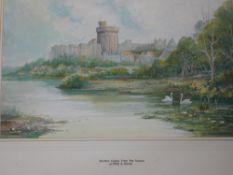 Alfred E Hicks, British Windsor Castle. Watercolour 10 ½