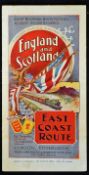 Nice c1900 London to Edinburgh East Coast Railway Route information publication (Great Northern,