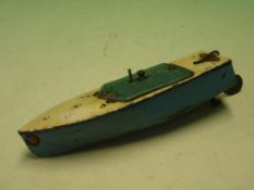 Hornby. A clockwork motor boat. 8 ½