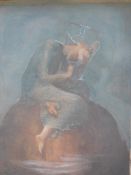 Follower of George Frederic Watts Allegorical study of 