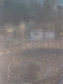 George Vernon Stokes 1873-1954. A nocturne. Arundel Castle from the Arun. Pastels on paper 24