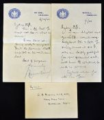 Hand Signed Herbert Morrison handwritten letter from the Home Secretary on Home Secretary letterhead