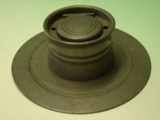 A Pewter Capstan Inkwell