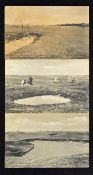3x early St Andrews Old Golf Course postcards - Valentine Series Bromotype  to incl 