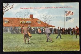 Rare Harry Vardon USA colour golfing postcard - titled 