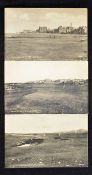 3x early St Andrews Old Golf Course postcards - Valentine Series Bromotype  to incl 