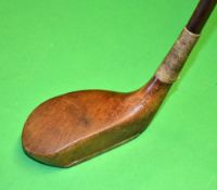 D Anderson& Sons St Andrews light stained beech wood socket head putter fitted with a good full