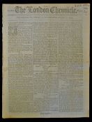 1790 The London Chronicle Newspaper concerning Blackheath Golf Club Announcement - August 1790 see