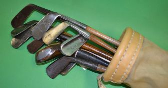 Fine collection of genuine juvenile, sprite and boys clubs (10) to incl a fine beech wood scare neck