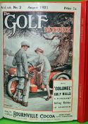 Golf Monthly Magazines from 1921 and 1950 - 2x individual bound copies to incl 