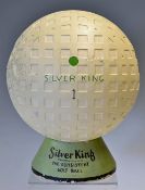 Very rare Silver King large square mesh dimple golf ball shop counter display - papier-mâché golf