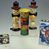 Collection of Rare Dunlop Caddy Figure golf ball tubes and others (5) - to incl colour paper label