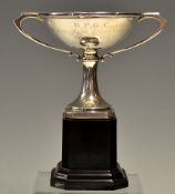 1936 Bombay Presidency Golf Club silver trophy - hallmarked Birmingham and engraved 
