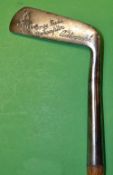 Good George Gadd Roehampton Autograph Eskit style wry neck putter - with 5.25