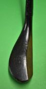 Rare and early McEwan scare head wooden niblick c1870 - c/w 38
