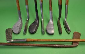 9x interesting playable putters to incl 2x alloy mallet heads A Cassidy 