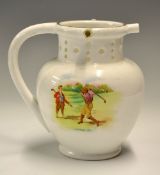 Rare Foley China Co, golfing decorated large 