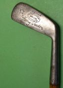Fine Harry Vardon signature cleek also stamped to the head with fine Vardon Totteridge oval maker'