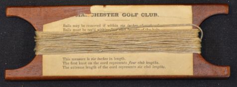 Rare Manchester Golf Club (est. in 1818) - golf course wooden 