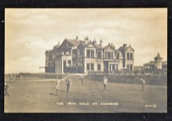 Early St Andrews Old Golf Course postcard - Valentine Series Bromotype  to incl 