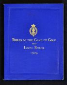 Scarce 1909 Royal & Ancient Golf Club of St Andrews Rules members handbook titled 