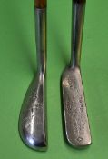 2x interesting oval hosel putters to include a Wm Gibson Kinghorn 