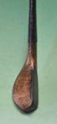 Jack Morris late longnose beech wood short spoon c1885 - the head measures 5