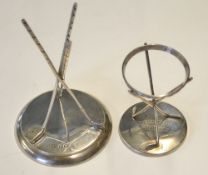 2x silver hole in one trophies to incl one engraved to the base 