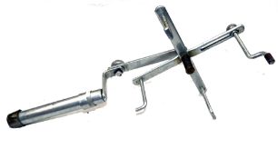 ACCESSORY: Hardy Compact alloy handled folding line drier, alloy frame, black handle, alloy reel