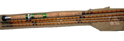 ROD: John Dickson of Edinburgh The Scott 11' 3 piece with correct spare tip split cane sea trout fly