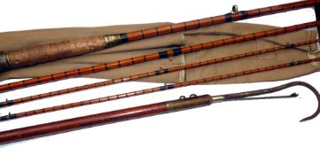 ROD, GAFF & ROD CASES: (4) JJS Walker Bampton 12'6