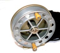 REEL: Hardy The Berwick alloy Centre pin trotting reel, 4