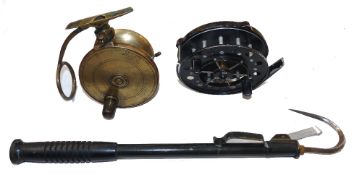 REELS & GAFF: (3) Malloch Patent 4