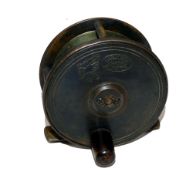 REEL: Hardy Birmingham all brass trout fly reel, 2.75