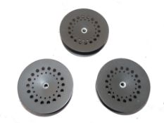 SPOOLS: (3) Set of 3 Hardy Perfect alloy spare spools, to fit 3 5/8