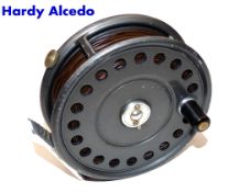 REEL: Rare Hardy Alcedo alloy fly reel, 3 7/8