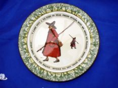 PORCELAIN: Isaac Walton Gallant Fishers plate 10