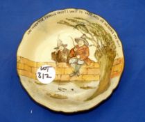 PORCELAIN: Royal Doulton Gallant Fishers ware 7.75