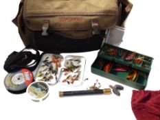 ACCESSORIES: Wychwood Cordura brown multi pocket game bag, 15