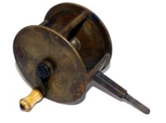 REEL: Early spike fitting brass winch, 3
