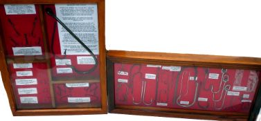 HOOKS: Good collection of vintage hooks by Mustad & Allcock's, size range from approx. tiny size 16