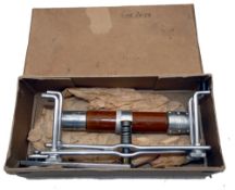 ACCESSORY: Hardy Compact wood handled folding line drier, alloy frame, black handle and alloy reel