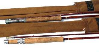 RODS: (2) J S Sharpe of Aberdeen the Eighty Eight, impregnated cane fly rod, 8'8