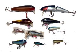 HARDY LURES (9): Collection of nine Hardy wood Jock Scott baits, sizes from 1.25