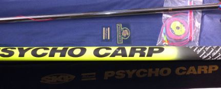 CARBON POLE: Shakespeare SKP Psycho Carp Pole, model 1041-125, 12.5 metre take apart, c/w spare