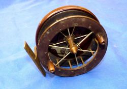 REEL: Early Coxon Aerial Centrepin reel, 4