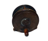 REEL: Hardy Birmingham all brass trout fly reel, 2.75