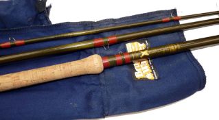 ROD: Bruce & Walker 15' HD Expert 3 piece carbon salmon fly rod, line rate 10/11, burgundy whipped